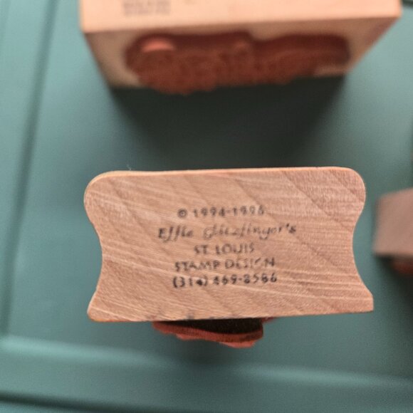 Set of 5 Birthday Themed Rubber Stamps - Picture 8 of 10